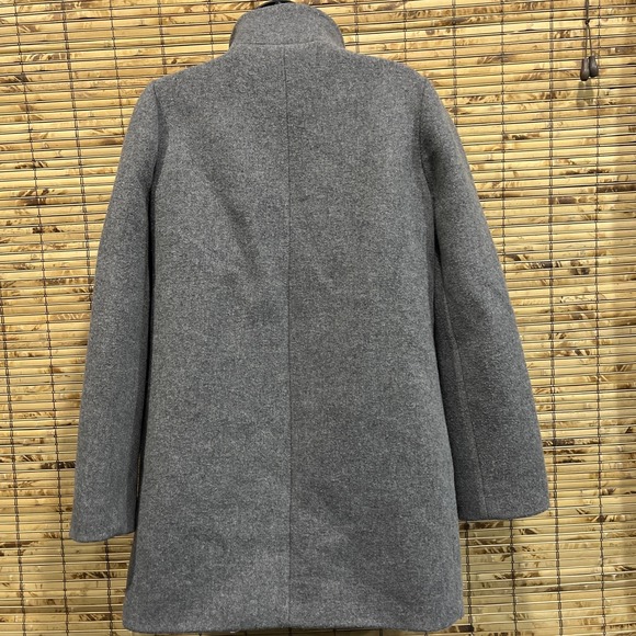 J. Crew City Coat Womens 4 Gray Wool Preppy Outdoor Quiet Luxury Classic J6140 - Picture 3 of 8